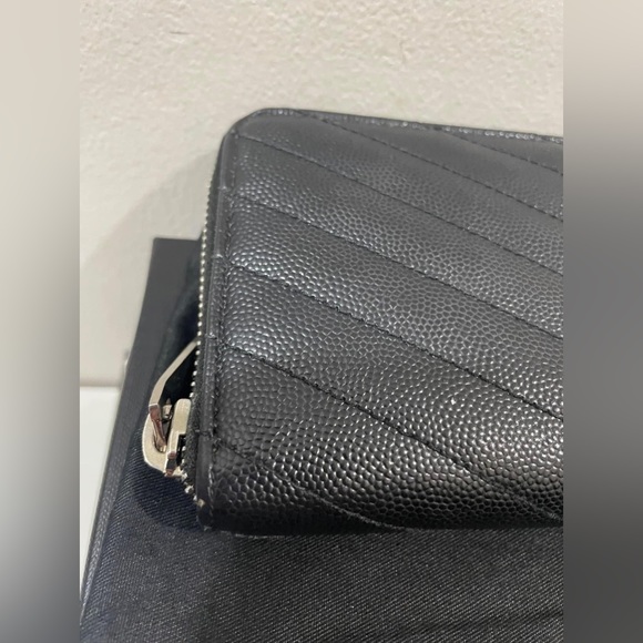 🖤YSL Monogram Zipped Around Wallet in SHW🖤 - Picture 9 of 15